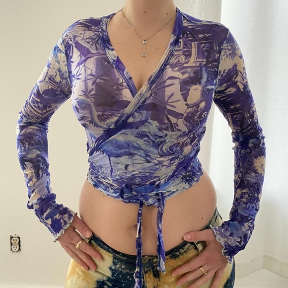 Jean Paul Gaultier Tops - Jean Paul Gaultier Mesh Top